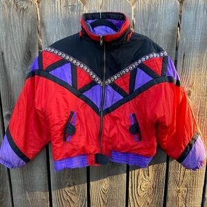 Women's Vintage Weather Tamer Jacket Multicolor Western NO SIZE Nylon Full Zip